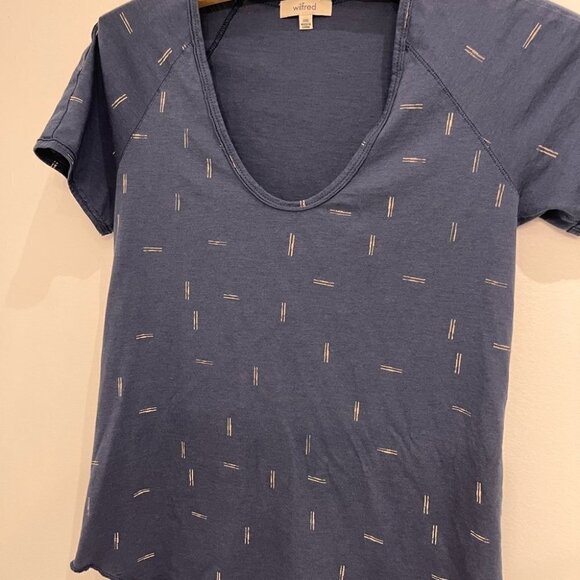 2/40$ WILFRED t-shirt bleu size xxs - Picture 1 of 3